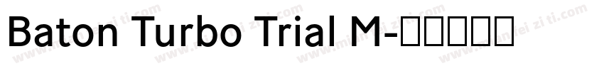 Baton Turbo Trial M字体转换